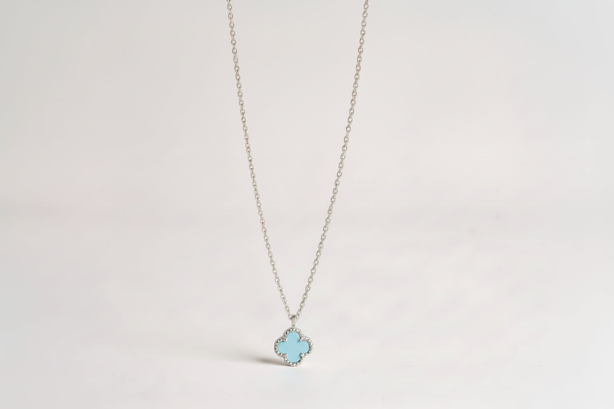 925 Sterling Silver Clover Necklace