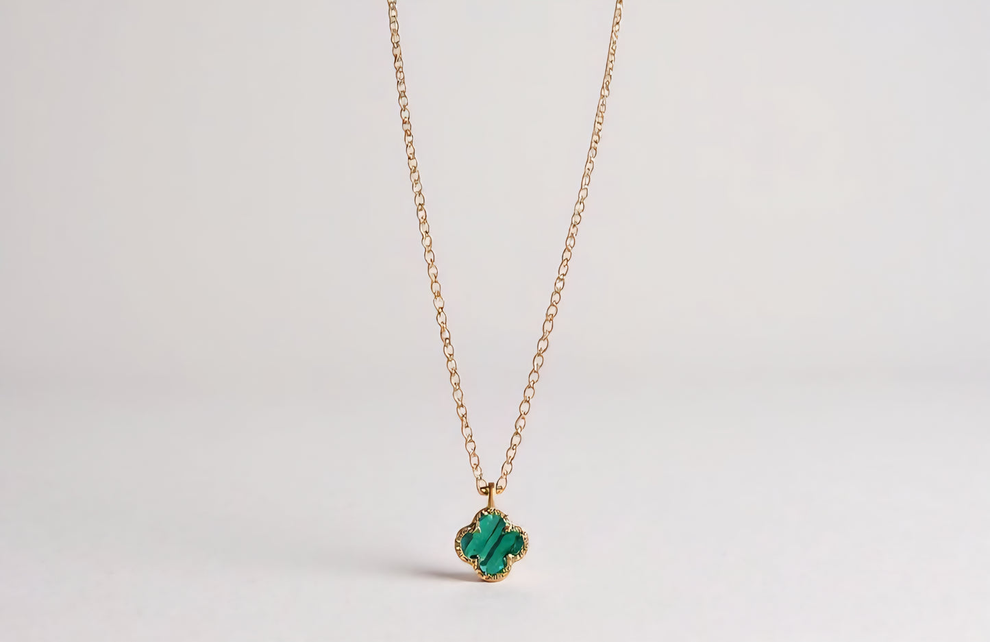 925 Sterling Silver Clover Necklace