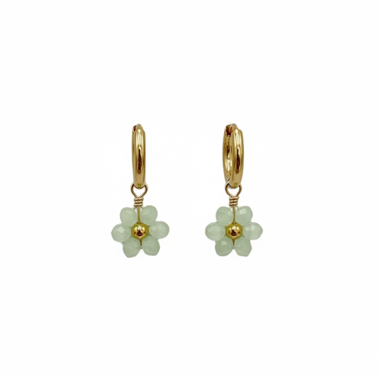 Stainless Steel Flower Earrings